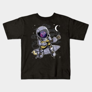 Astronaut Guitar Evergrow EGC Coin To The Moon Crypto Token Cryptocurrency Blockchain Wallet Birthday Gift For Men Women Kids Kids T-Shirt